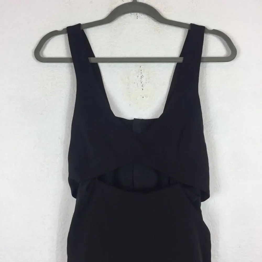 Stylestalker Maya Black Midi Dress Medium Bodycon Cut Out Party Cocktail - Picture 4 of 12